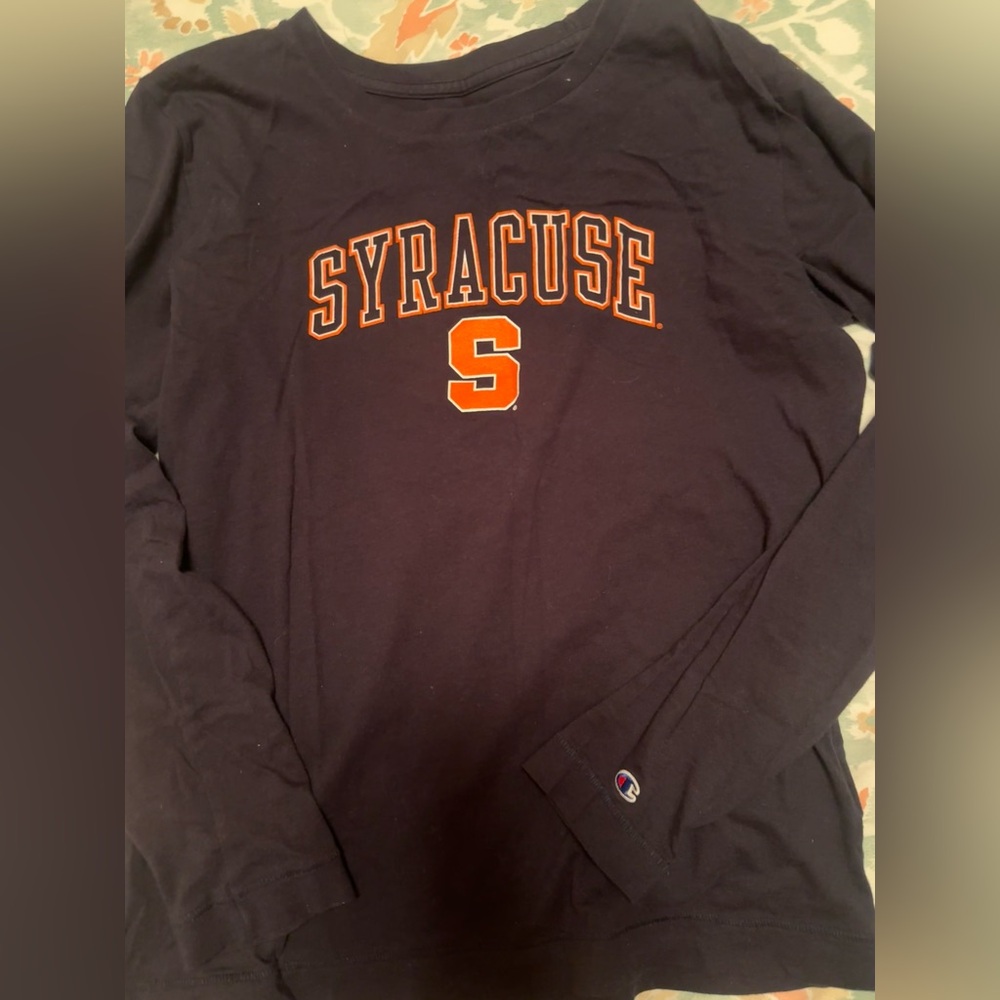 Champion Syracuse University navy blue long tee